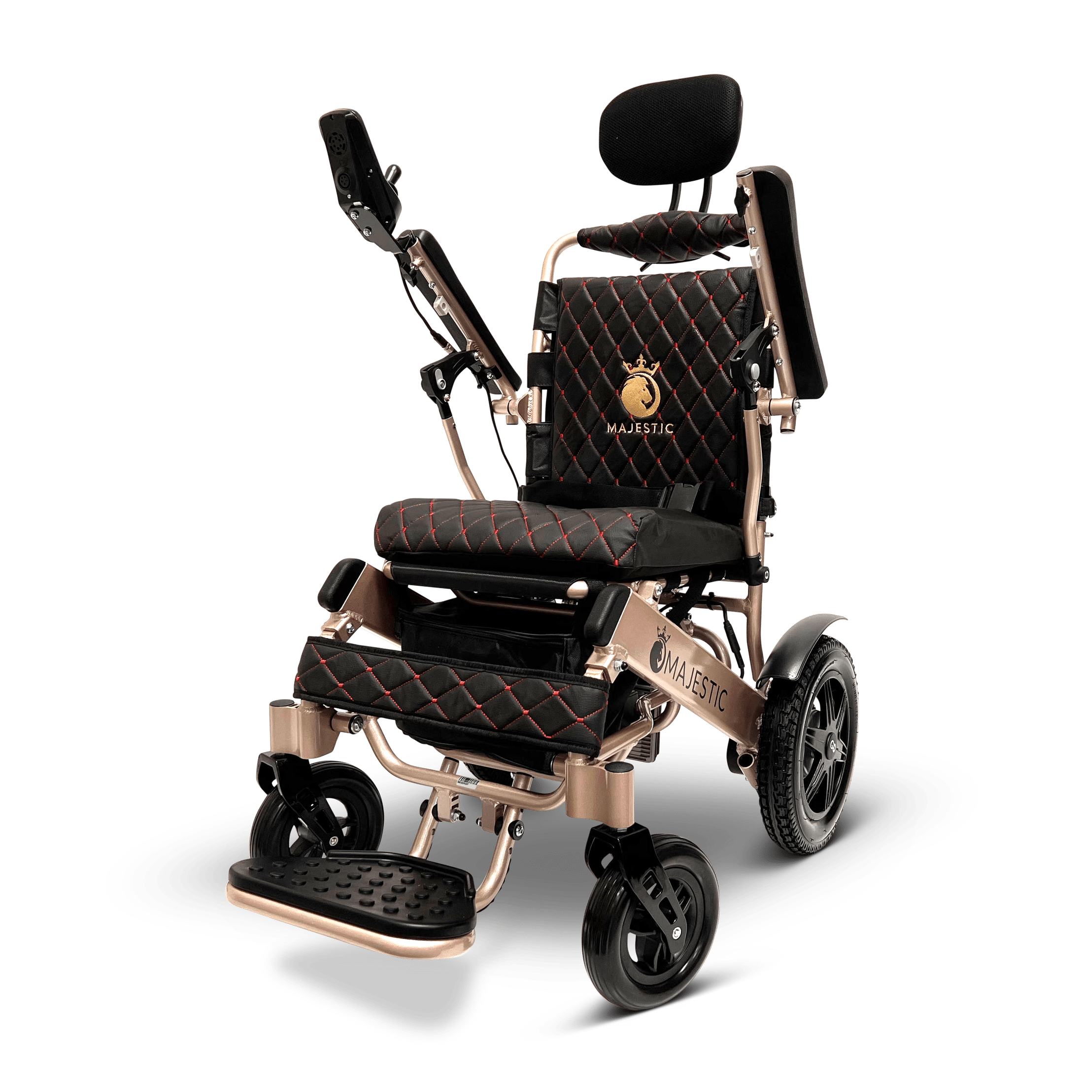 Black ComfyGO Majestic IQ-9000 Auto Reclining - Power Wheelchair