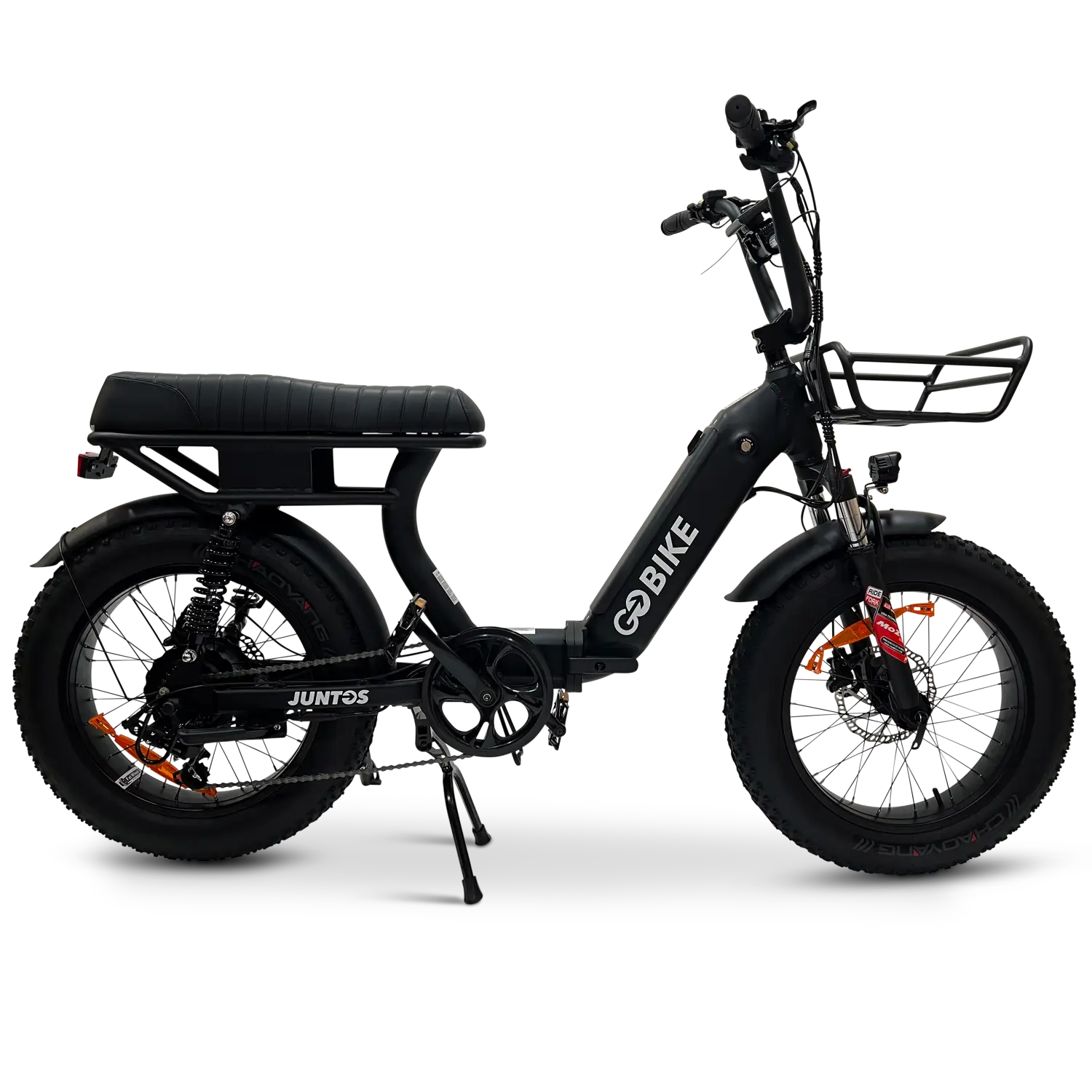 Black JUNTOS Foldable Step - Through Foldable Lightweight 750W Electric Bike