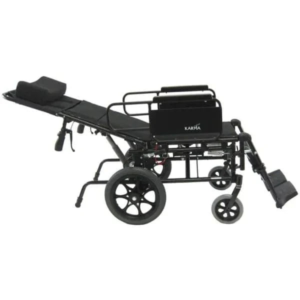 Dark Slate Gray Karman KM-5000-TP Reclining Manual Wheelchair