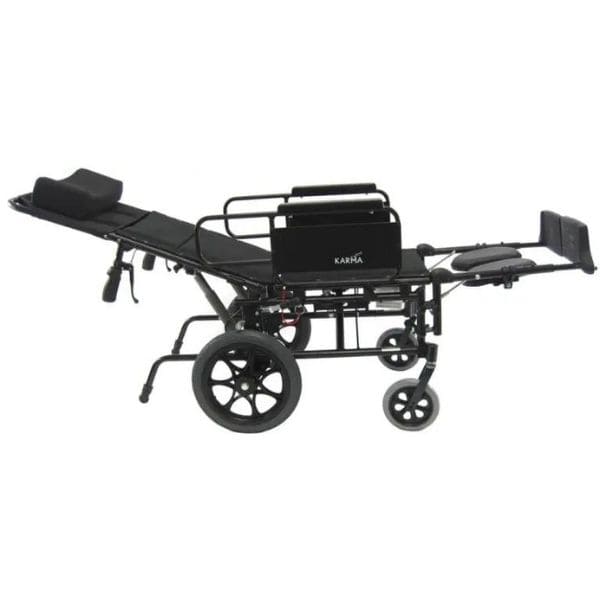 Dark Slate Gray Karman KM-5000-TP Reclining Manual Wheelchair