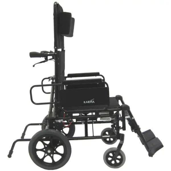 Dark Slate Gray Karman KM-5000-TP Reclining Manual Wheelchair