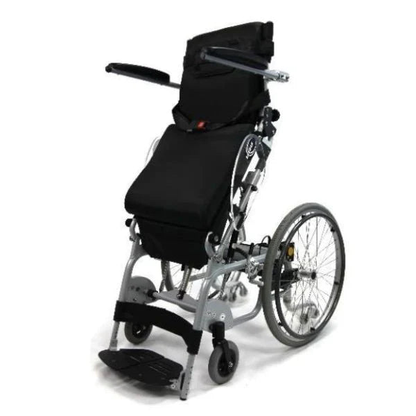 Light Gray Karman XO-101 Manual Push-Power Assist Standing Wheelchair