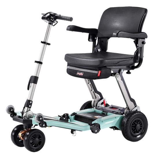 Dark Slate Gray FreeRider USA Luggie Super Plus 3 - Mobility Scooter