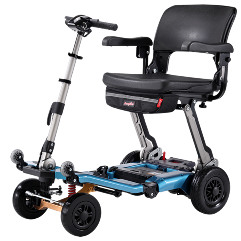 Dark Slate Gray FreeRider USA Luggie Super Plus 4 - Mobility Scooter