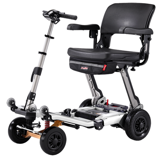 Dark Slate Gray FreeRider USA Luggie Super Plus 4 - Mobility Scooter