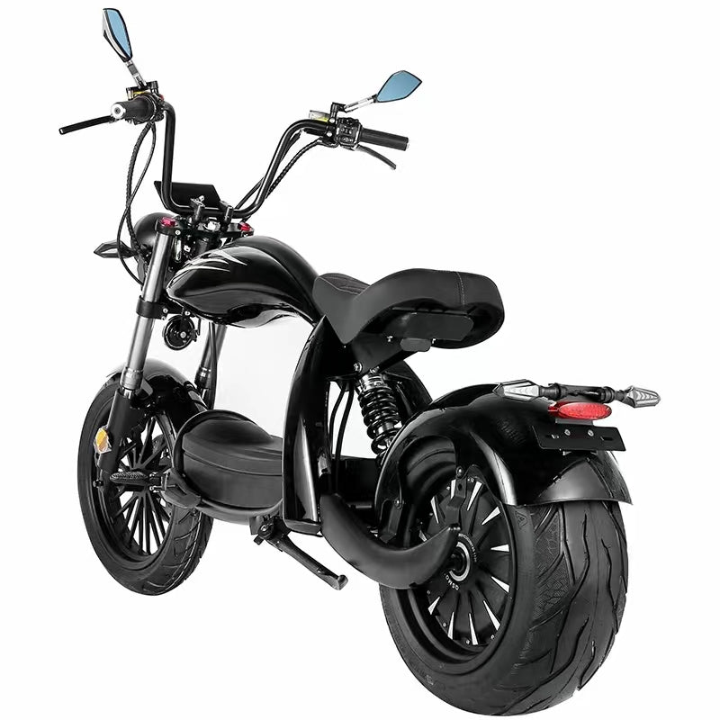 Dark Slate Gray SoverSky M5 Lithium Chopper Electric Scooter