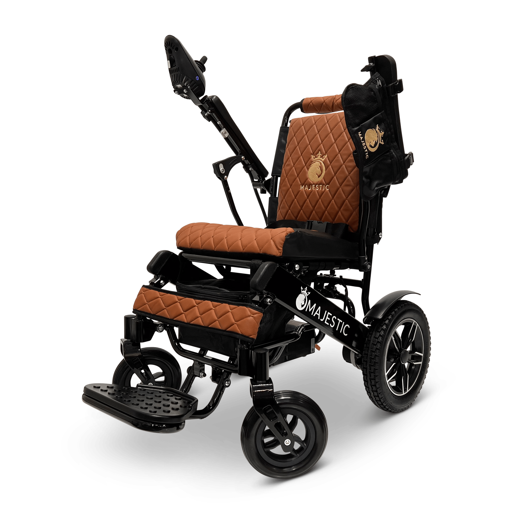 Black ComfyGO Majestic IQ-8000 Remote Controlled Lightweight Electric Wheelchair