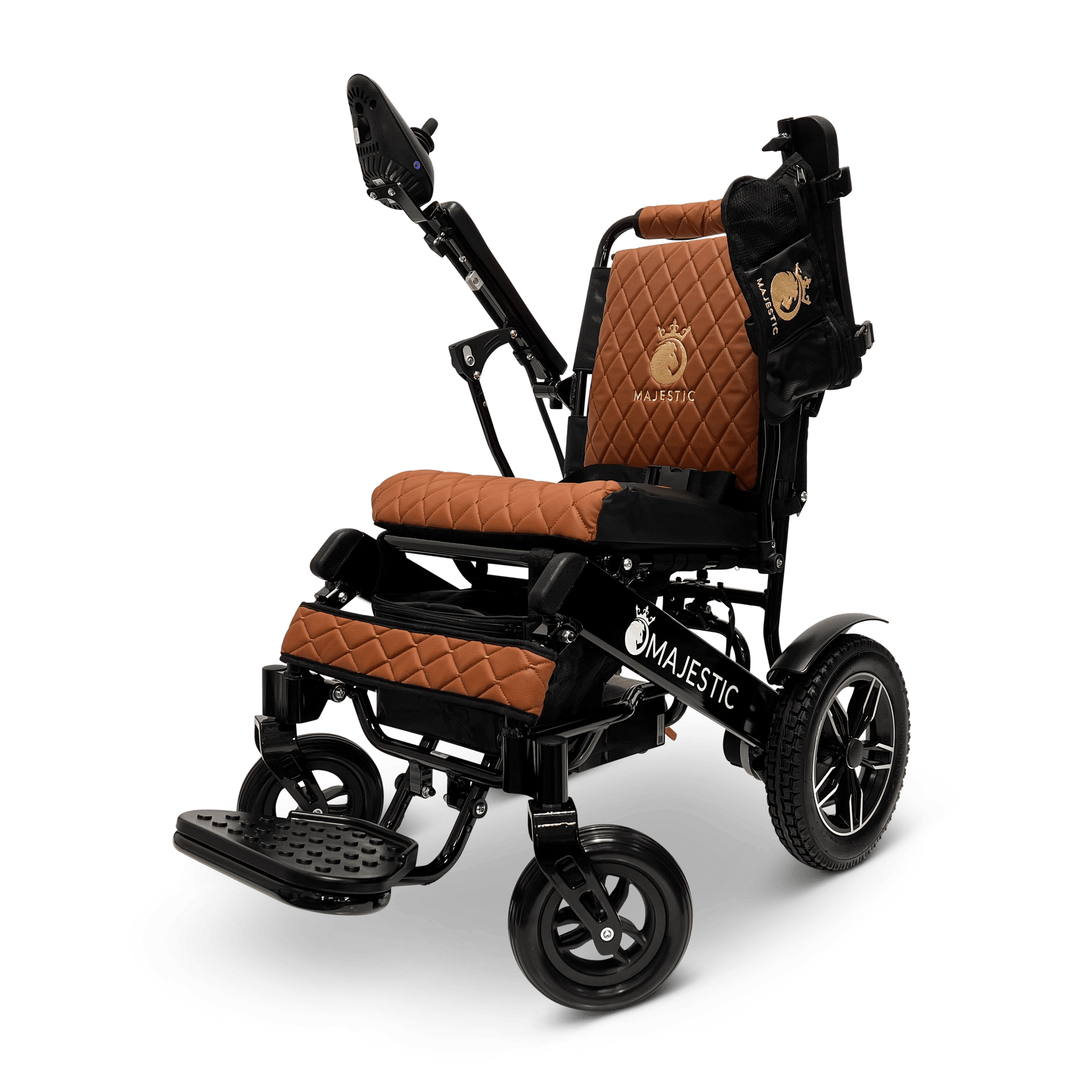 Black ComfyGO Majestic IQ-8000 Remote Controlled Lightweight Electric Wheelchair