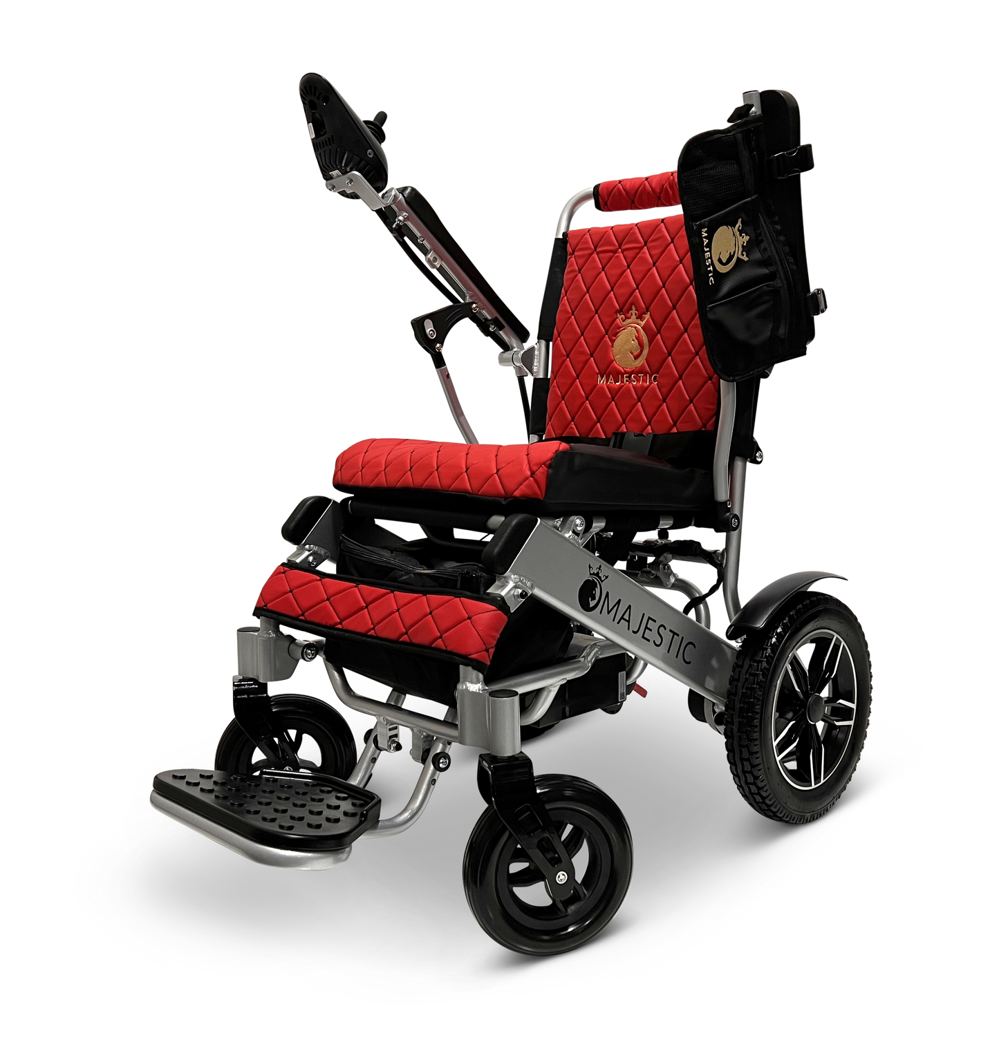 Maroon ComfyGO Majestic IQ-8000 - Power Wheelchair