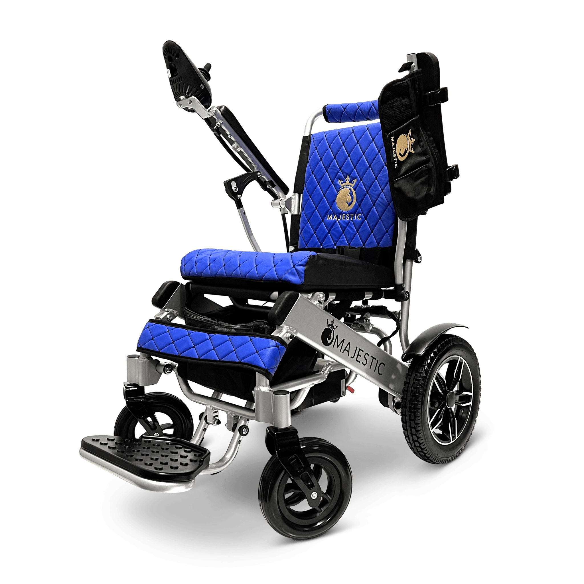 Black ComfyGO Majestic IQ-8000 Remote Controlled Lightweight Electric Wheelchair