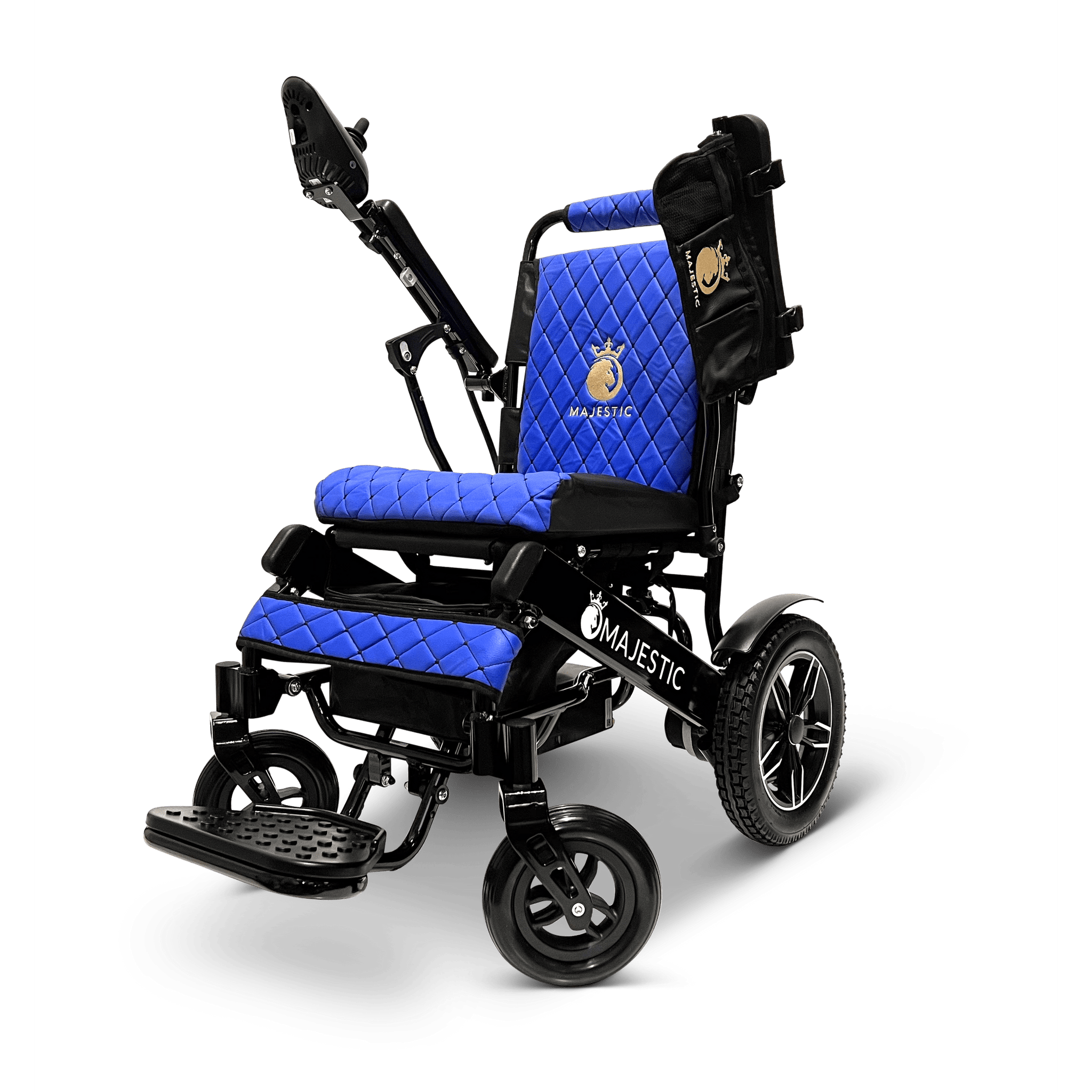 Black ComfyGO Majestic IQ-8000 Remote Controlled Lightweight Electric Wheelchair