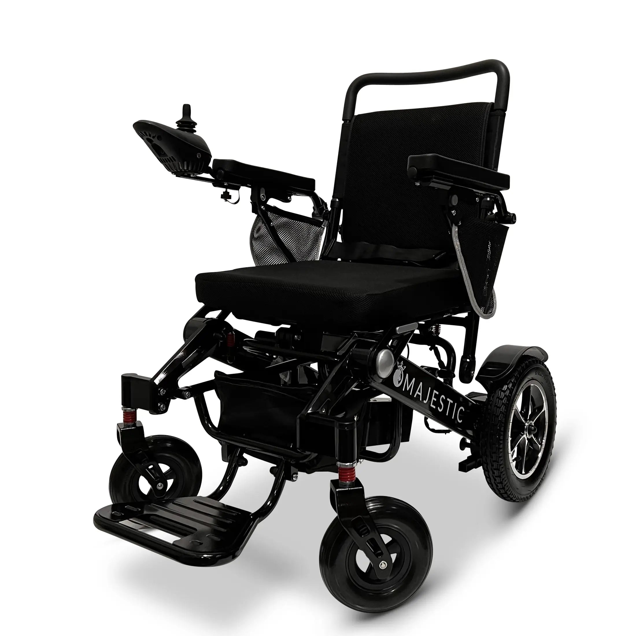 Black ComfyGO MAJESTIC IQ-7000 Auto Folding Remote Controlled Electric Wheelchair
