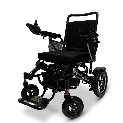 Black ComfyGO MAJESTIC IQ-7000 Auto Folding Remote Controlled Electric Wheelchair