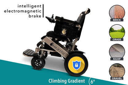 Tan ComfyGO Majestic IQ-8000 - Power Wheelchair