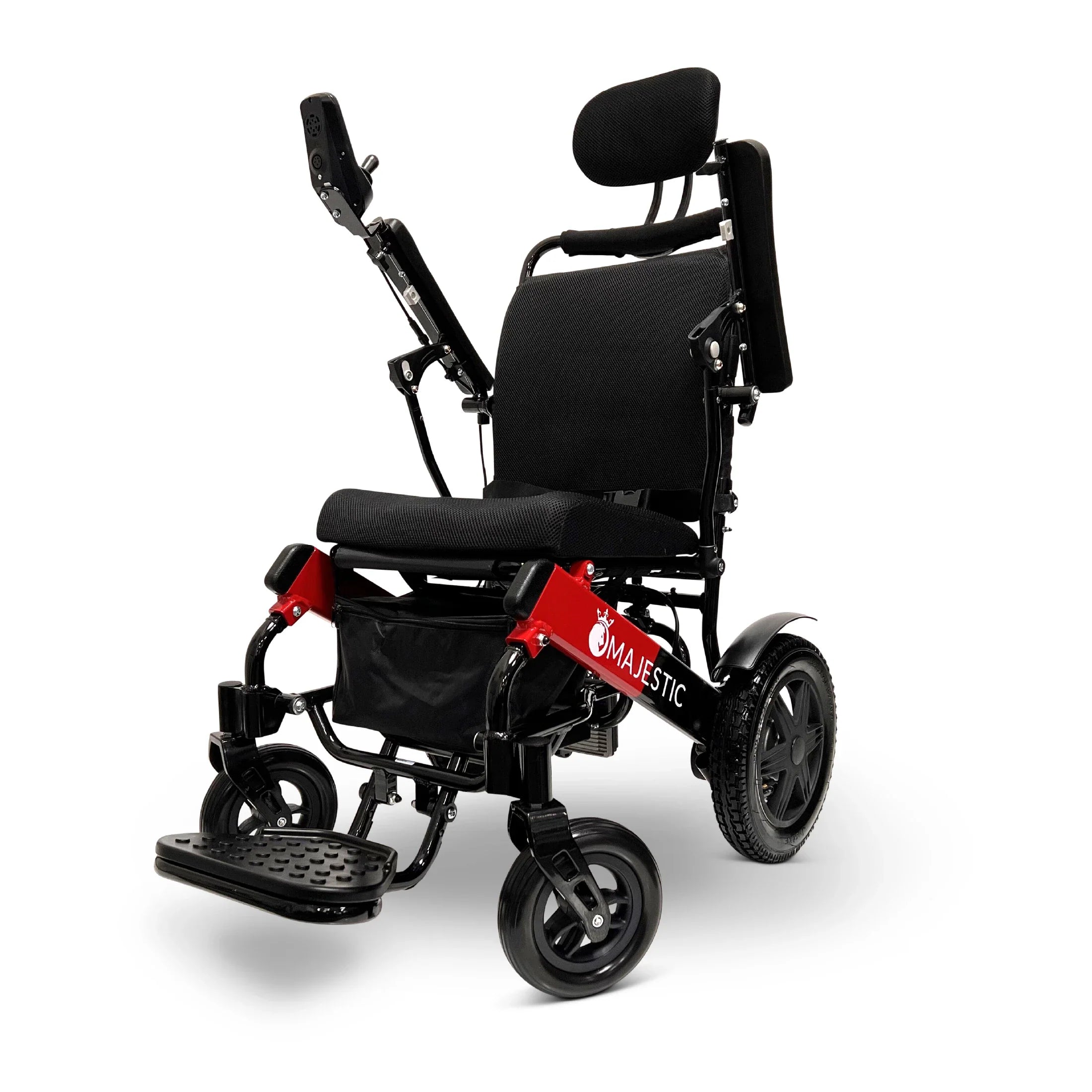 Black ComfyGO MAJESTIC IQ-9000 Remote Controlled  Lightweight Electric Wheelchair