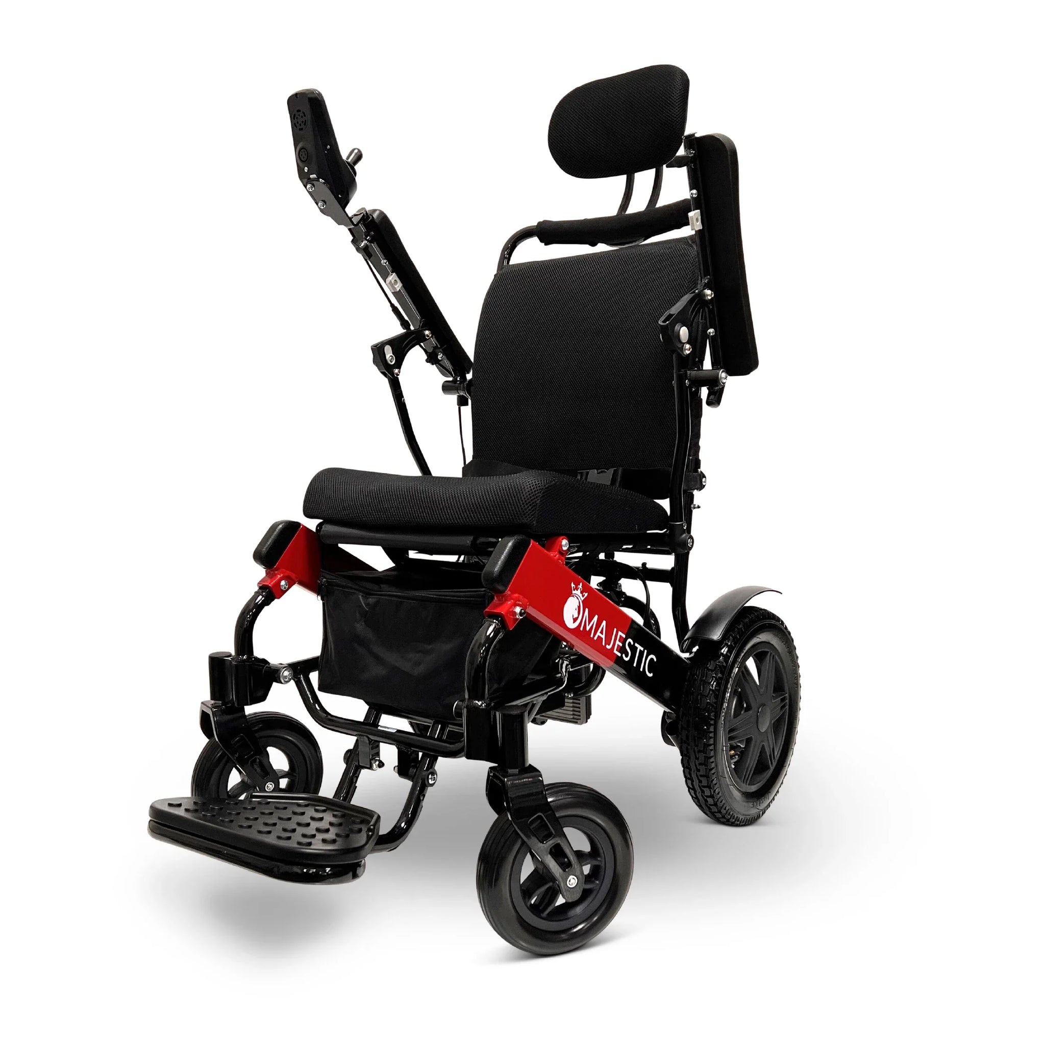 Black ComfyGO MAJESTIC IQ-9000 Remote Controlled  Lightweight Electric Wheelchair