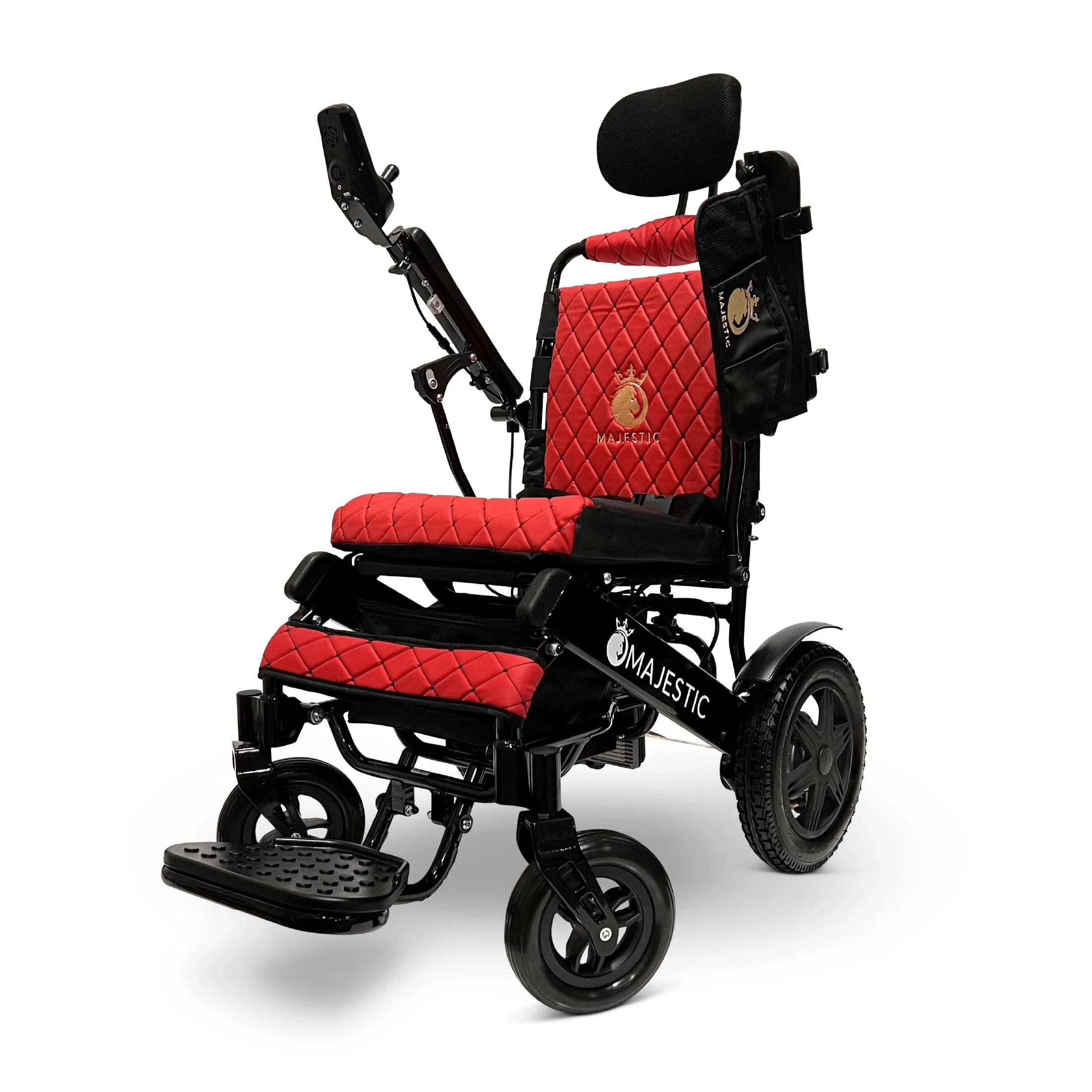 Black ComfyGO MAJESTIC IQ-9000 Remote Controlled  Lightweight Electric Wheelchair