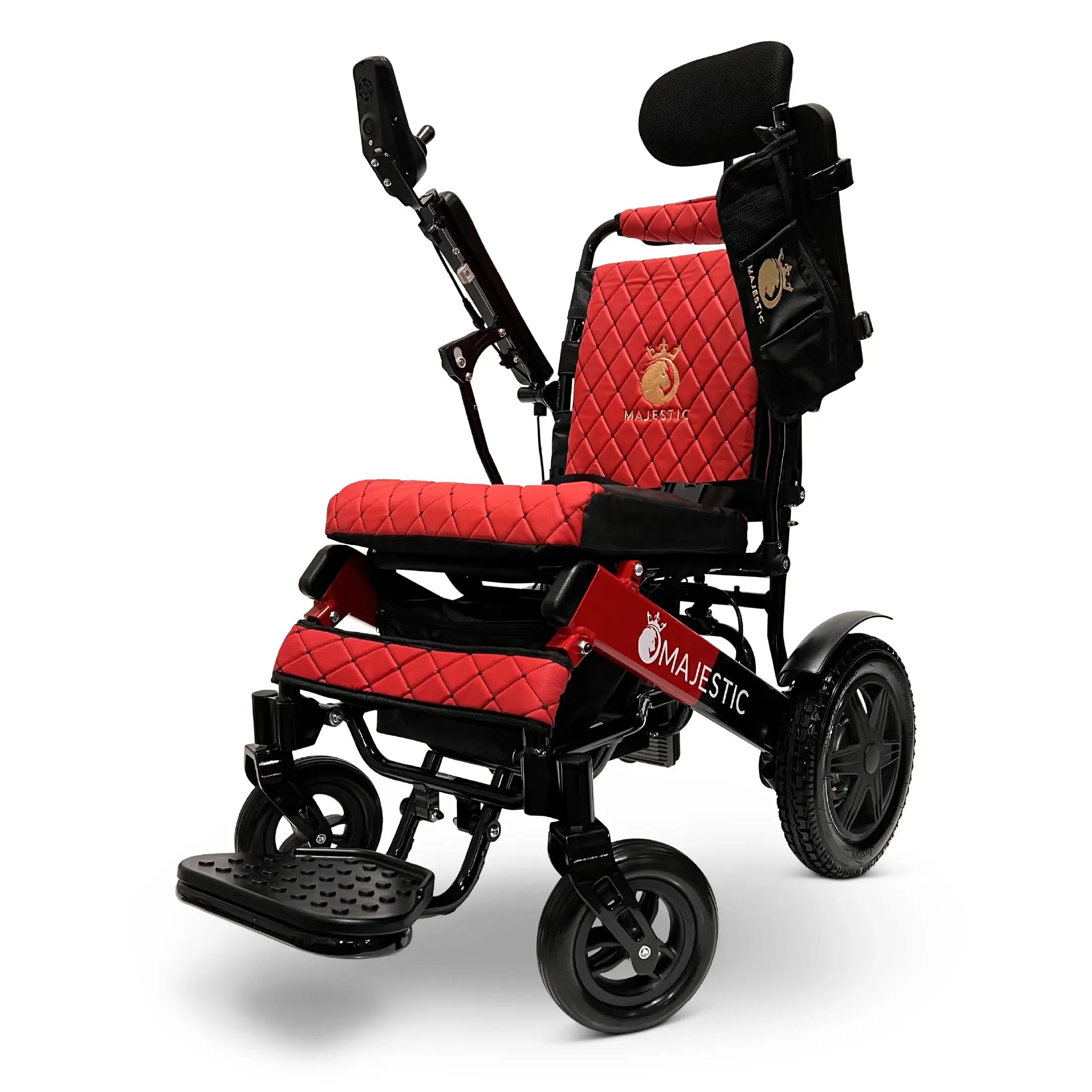 Black ComfyGO MAJESTIC IQ-9000 Remote Controlled  Lightweight Electric Wheelchair