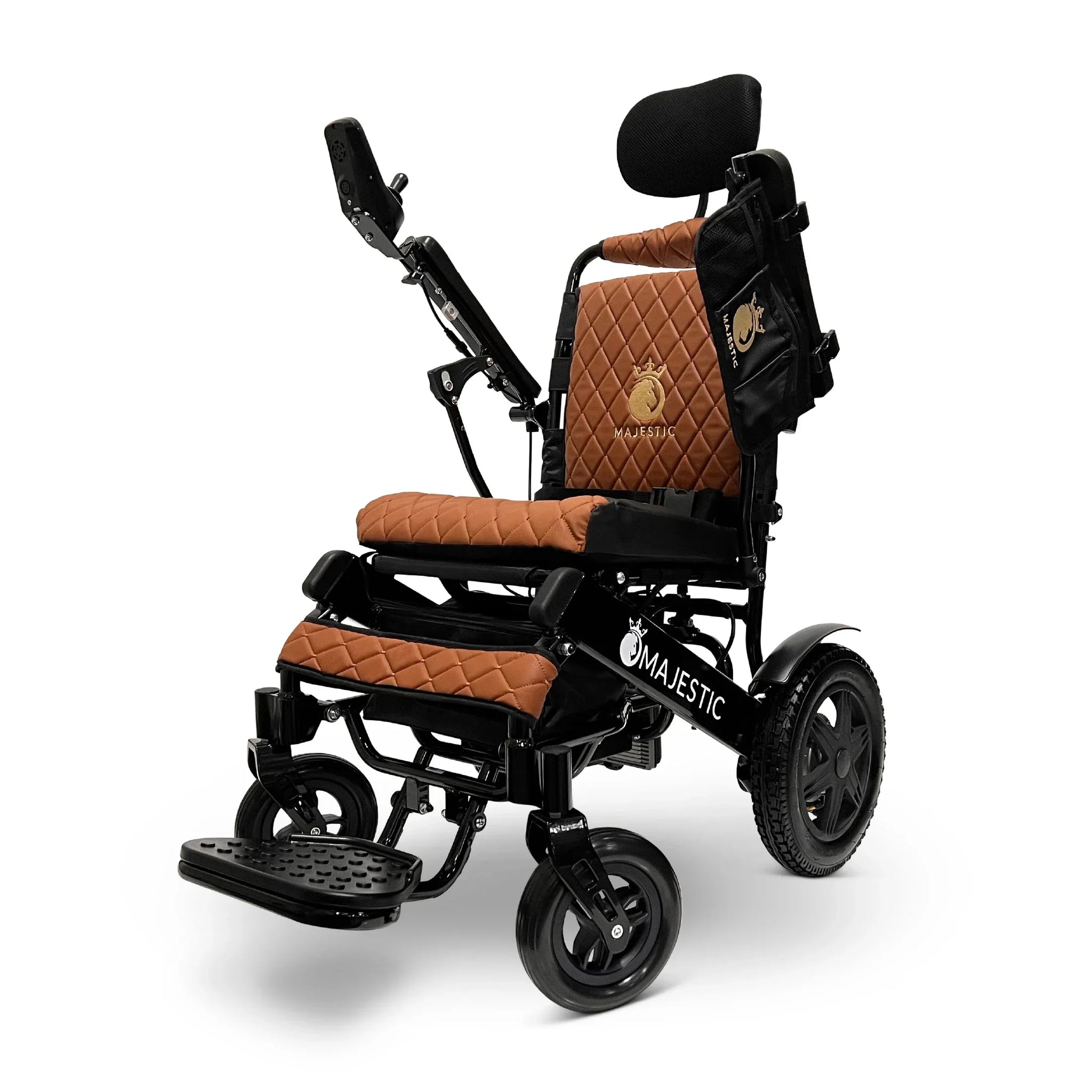 Black ComfyGO MAJESTIC IQ-9000 Remote Controlled  Lightweight Electric Wheelchair