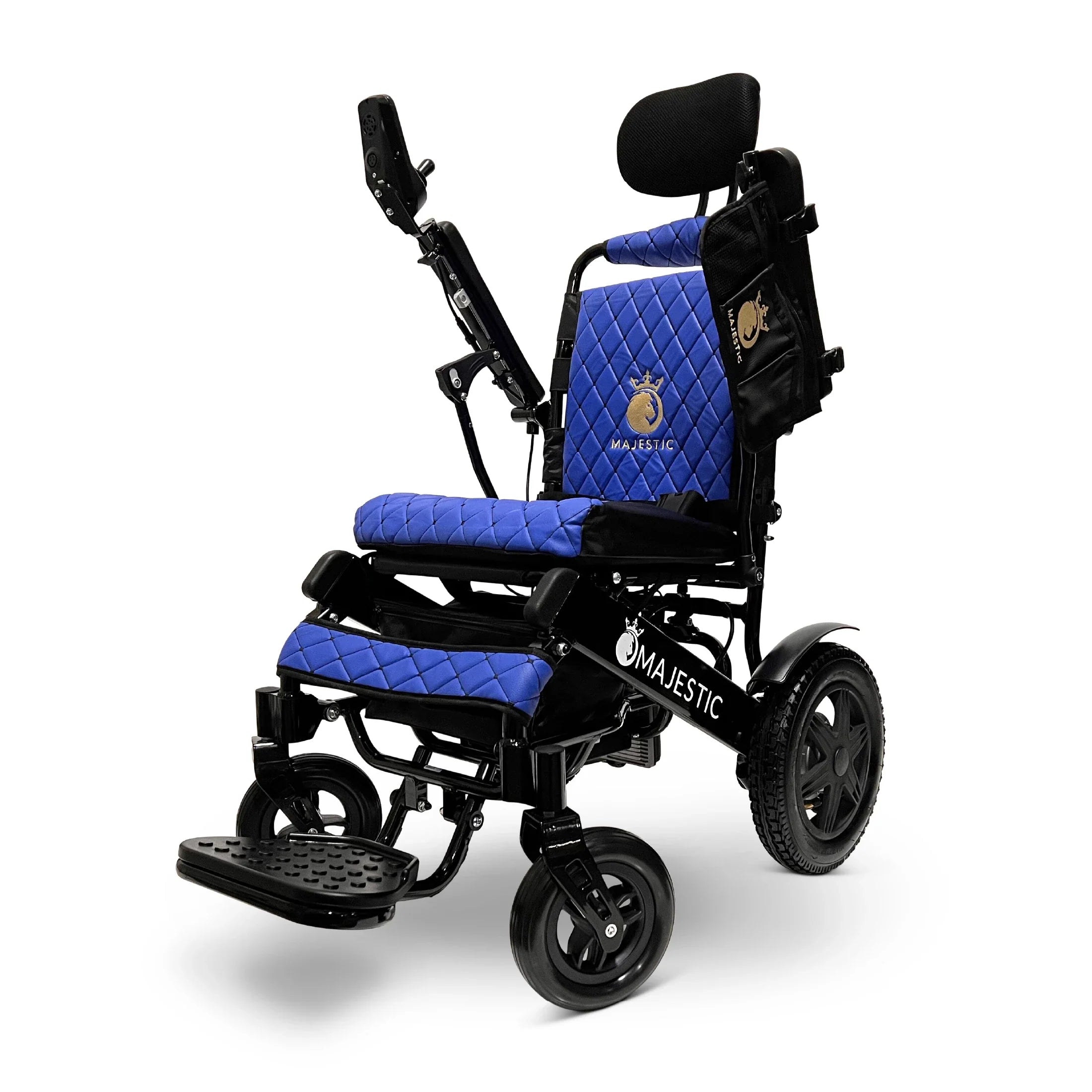 Black ComfyGO MAJESTIC IQ-9000 Remote Controlled  Lightweight Electric Wheelchair