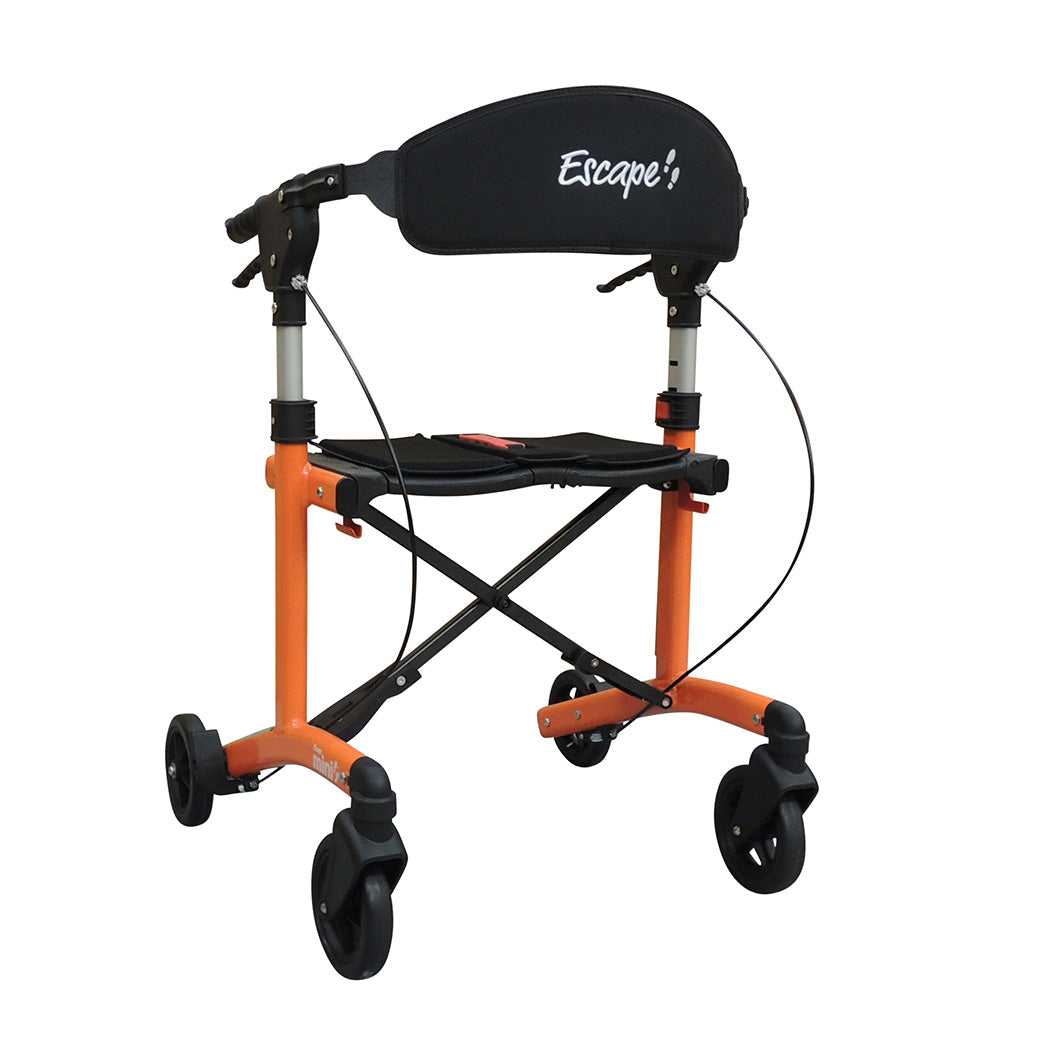 Dark Salmon Triumph Escape Mini Folding Portable Rollator