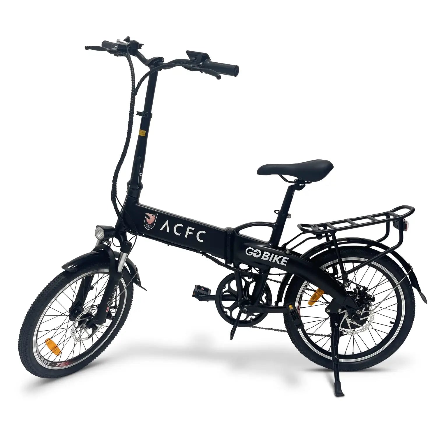 Light Gray Official ACFC Licensed FUTURO Foldable Lightweight Electric Bike