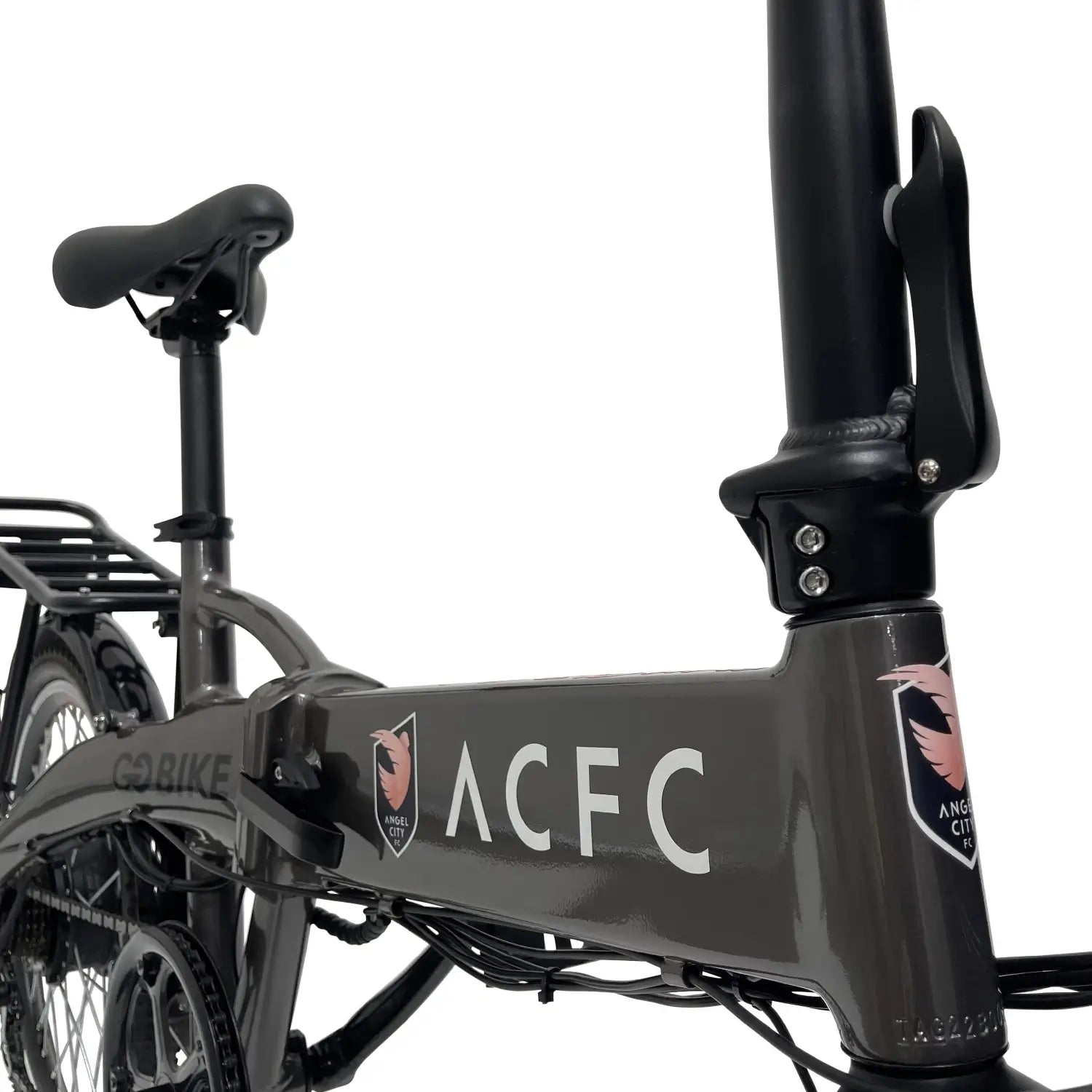 Dark Slate Gray Official ACFC Licensed FUTURO Foldable Lightweight Electric Bike