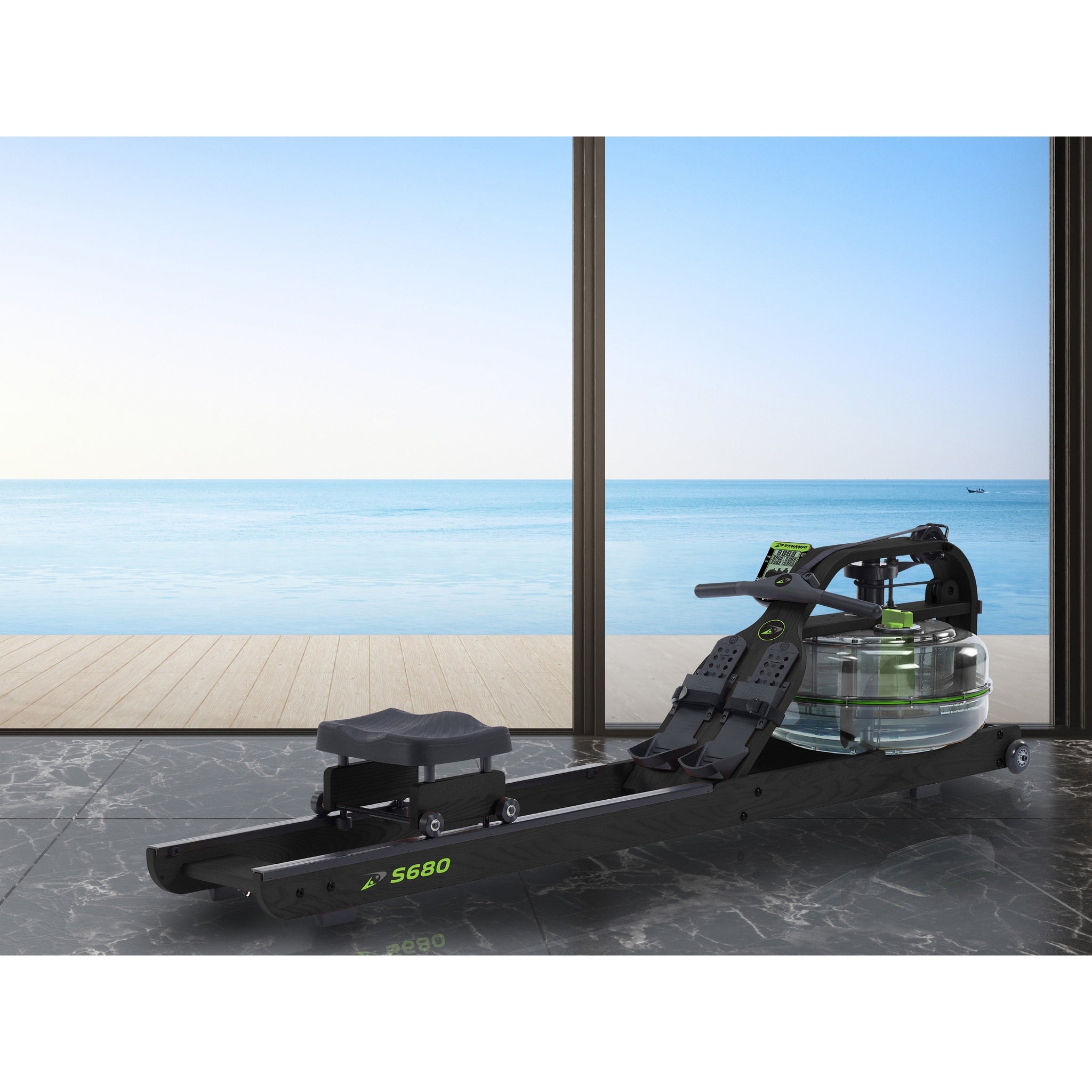 Dark Slate Gray Dynamic Fluid Fitness S680 Rower