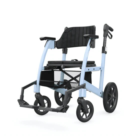 Lavender Triumph Prestige 2-In-1 Folding Portable Rollator