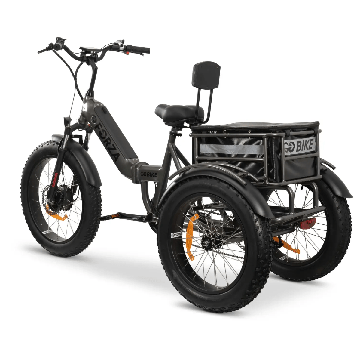 Light Gray GOBike FORZA Foldable Electric Tricycle