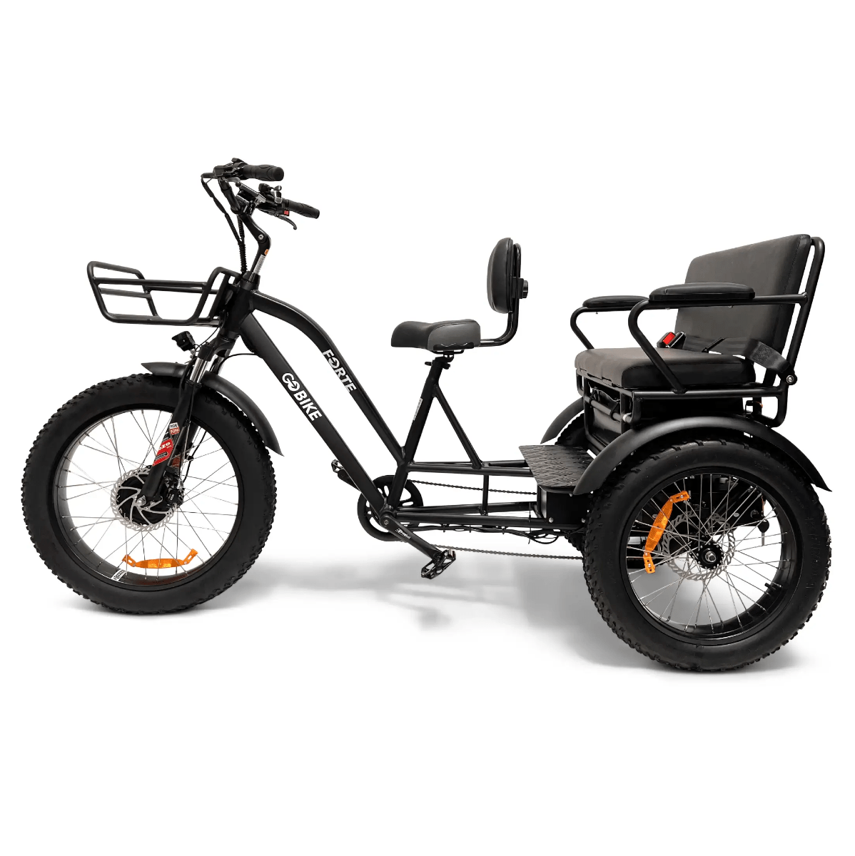 Light Gray GOBike FORTE Electric Tricycle With Rear Seat