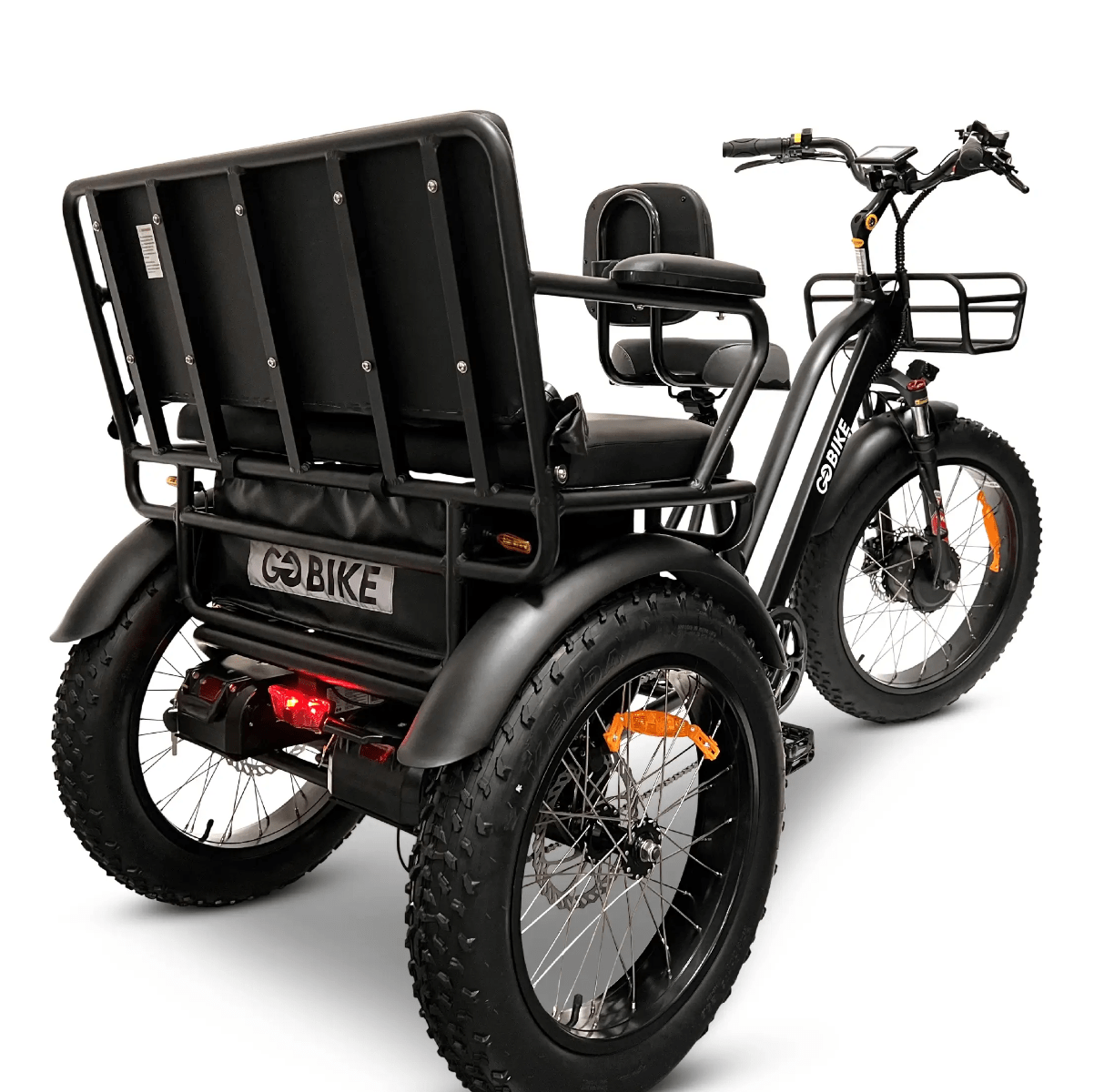 Gray GOBike FORTE Electric Tricycle With Rear Seat