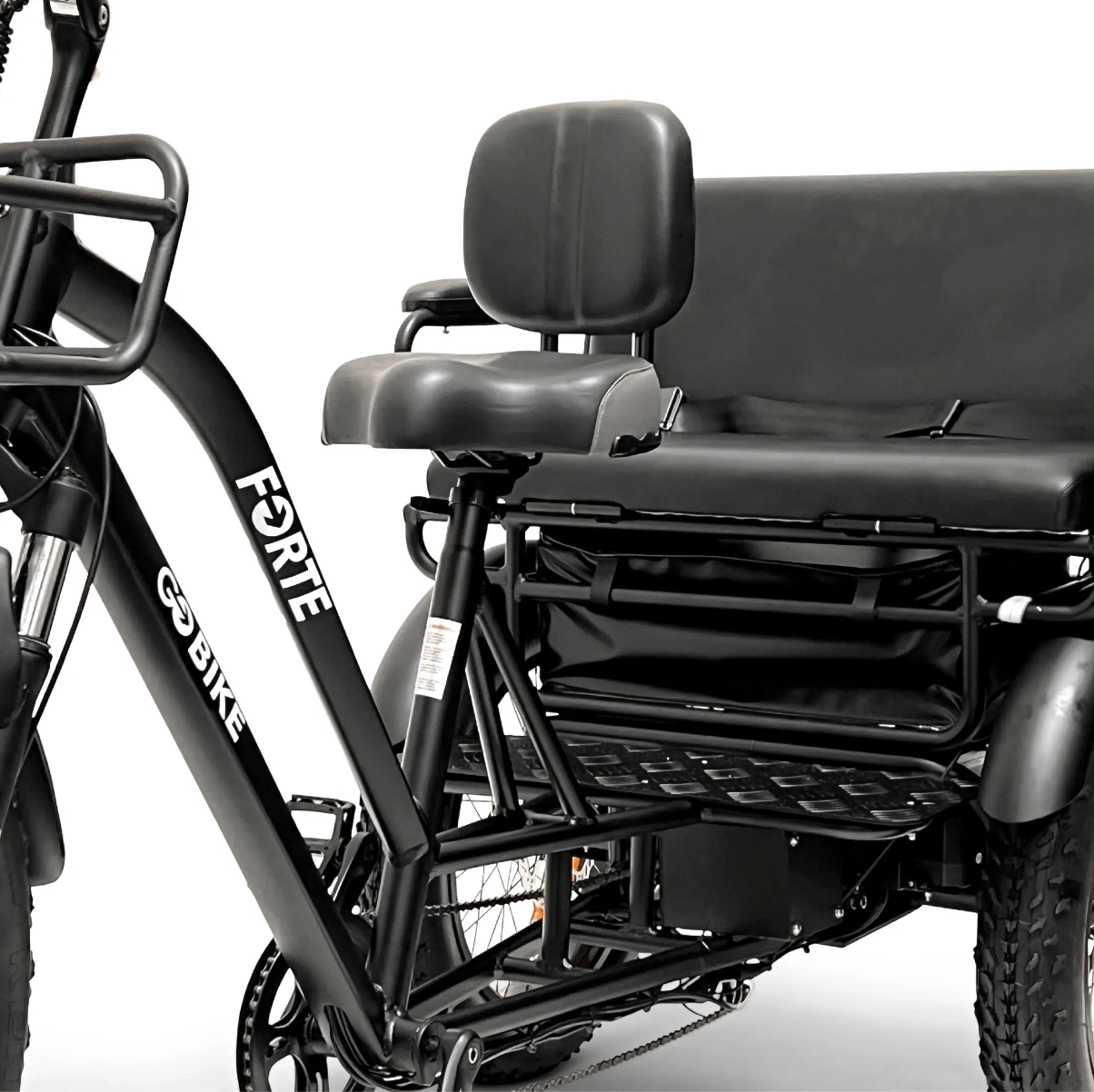 Dark Slate Gray GOBike FORTE Electric Tricycle With Rear Seat