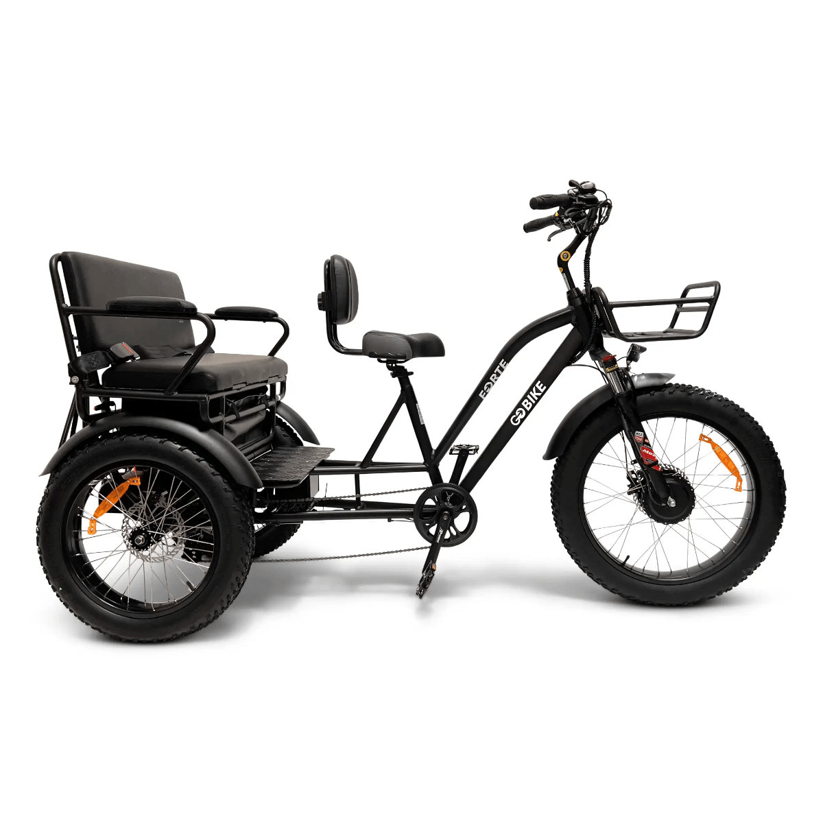 Light Gray GOBike FORTE Electric Tricycle With Rear Seat