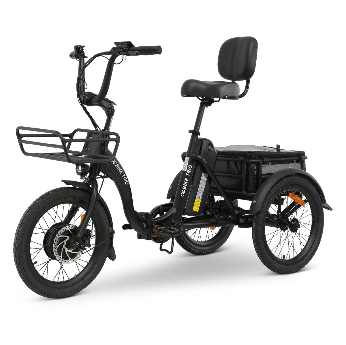 Light Gray GOBike TRIO Crossover Lightweight Foldable Electric Tricycle