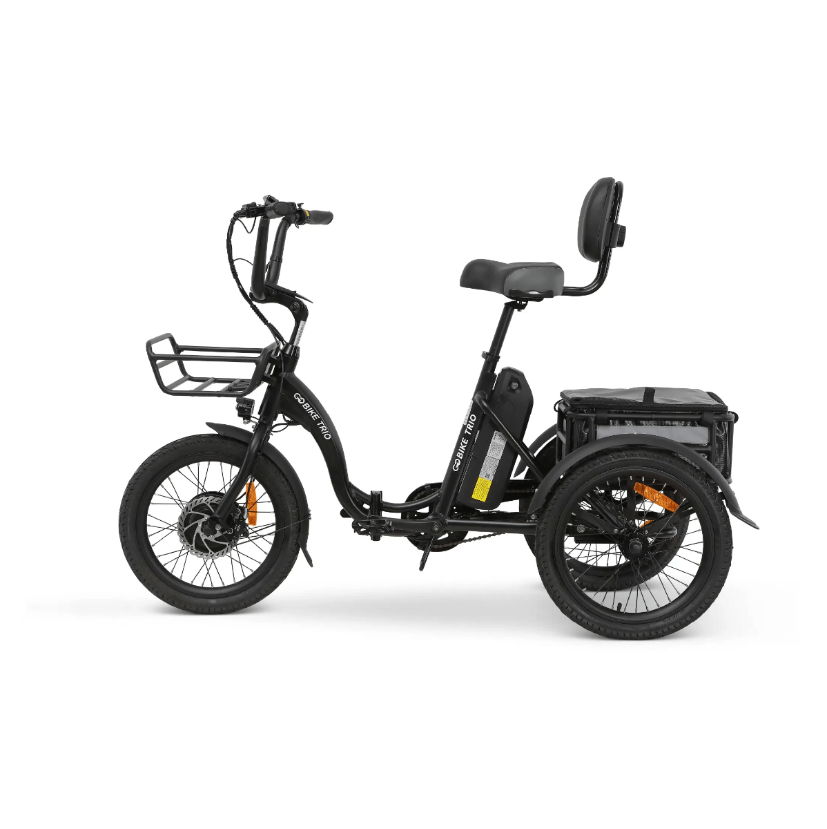 Light Gray GOBike TRIO Crossover Lightweight Foldable Electric Tricycle