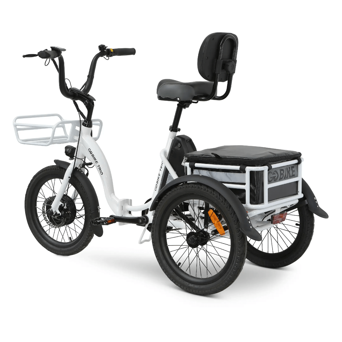 Light Gray GOBike TRIO Crossover Lightweight Foldable Electric Tricycle