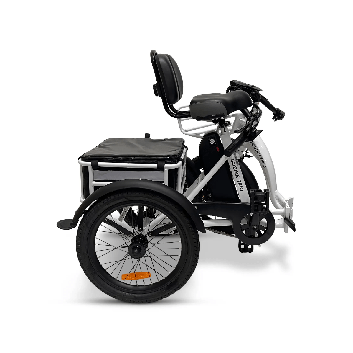 Gray GOBike TRIO Crossover Lightweight Foldable Electric Tricycle