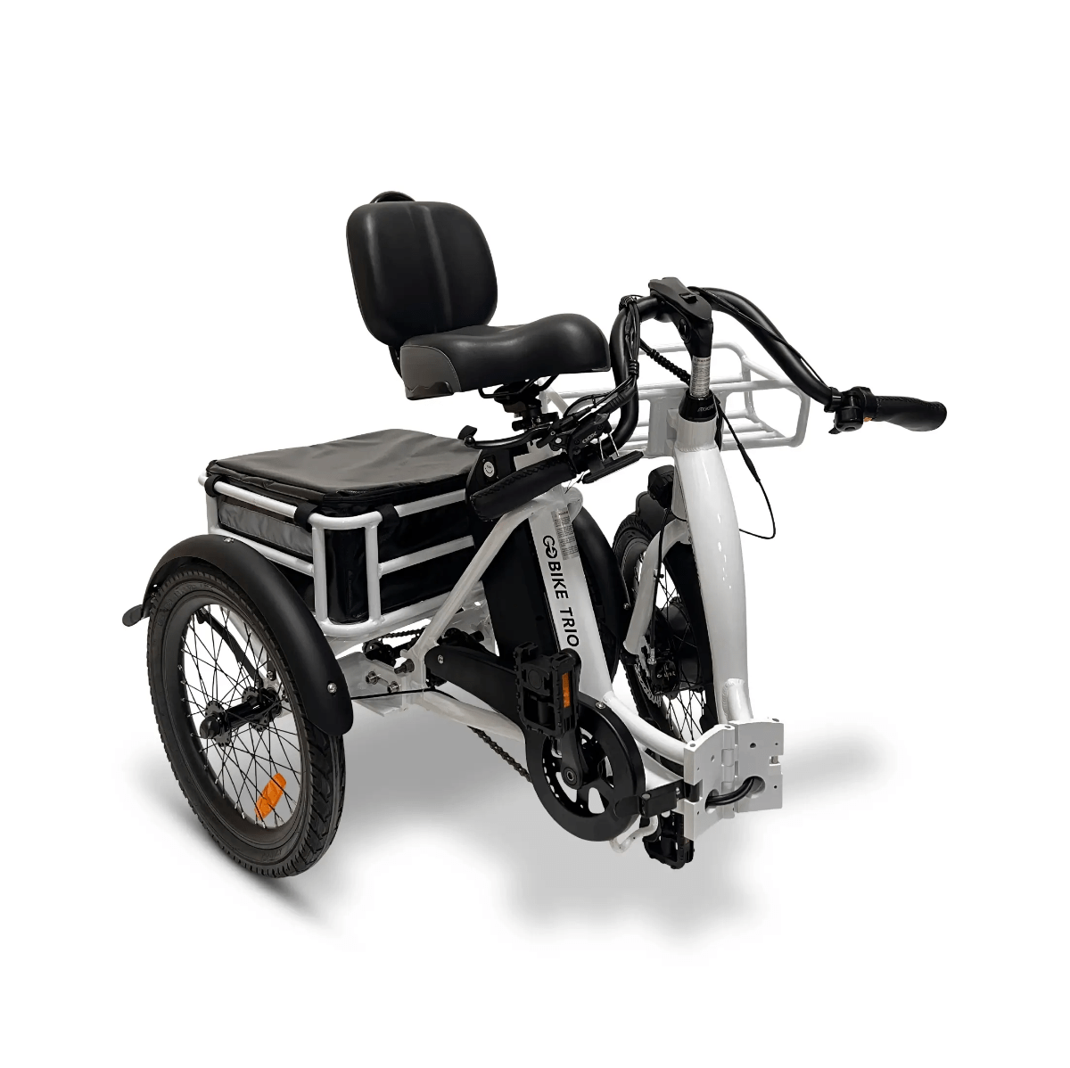 Light Gray GOBike TRIO Crossover Lightweight Foldable Electric Tricycle