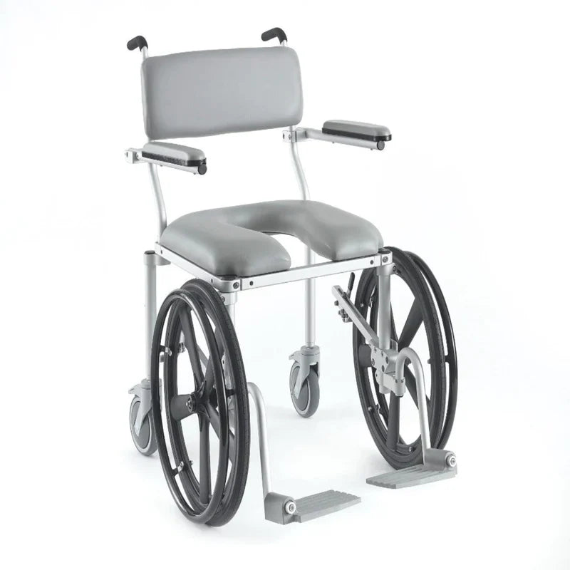 Light Gray Nuprodx MC4220Rx Self Propelled Shower Commode Chairs