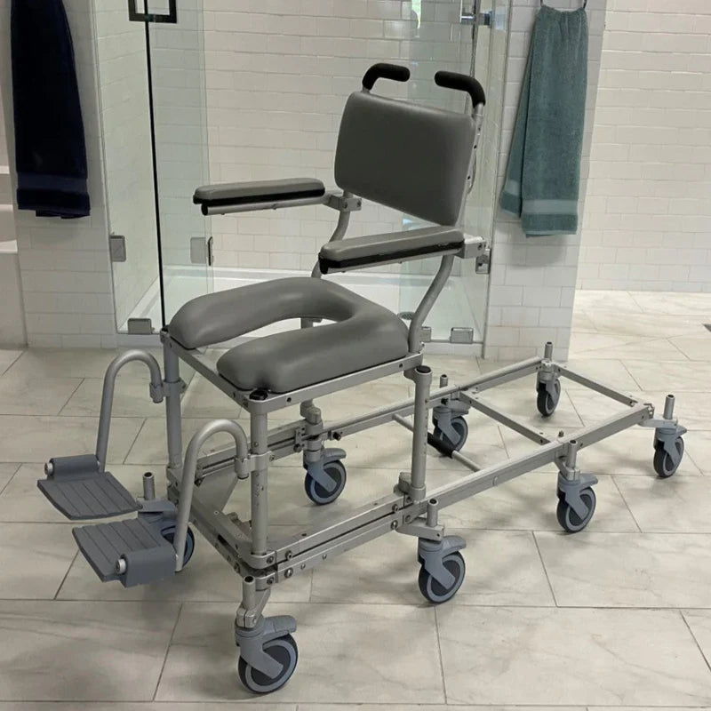 Dark Gray Nuprodx MC6000RS Commode Chair And Shower Transfer System