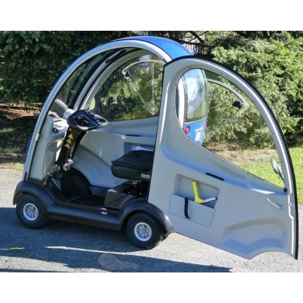 Dark Slate Gray Shoprider Flagship Enclosed Mobility Scooter