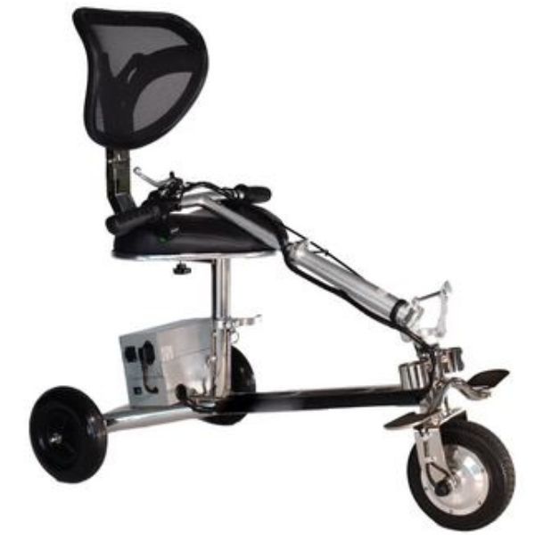 Light Gray SmartScoot Portable Travel 3-Wheel Mobility Scooter