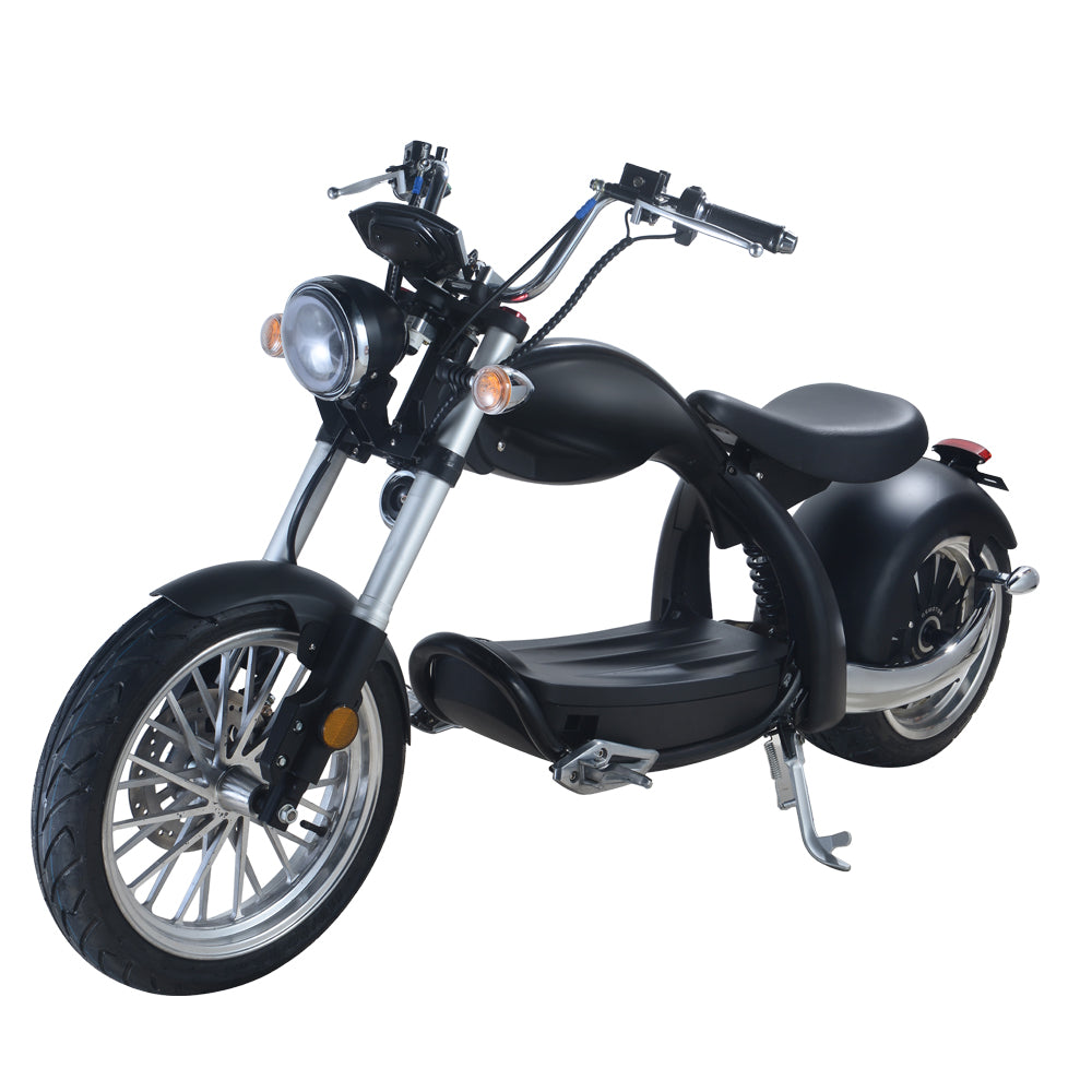 Dark Slate Gray SoverSky M5 Lithium Chopper Electric Scooter