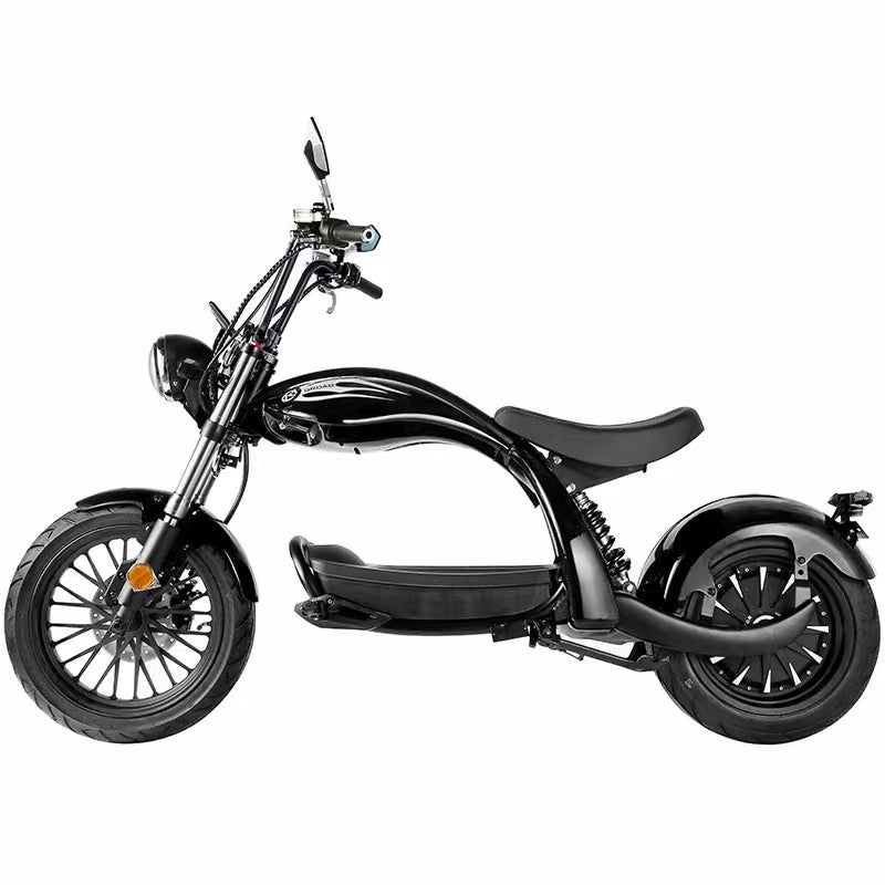 Dark Slate Gray SoverSky M5 Lithium Chopper Electric Scooter