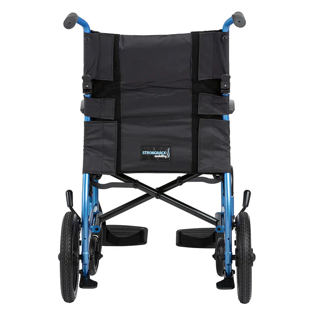 Dark Slate Gray Strongback Excursion 12 Folding Transport Wheelchair