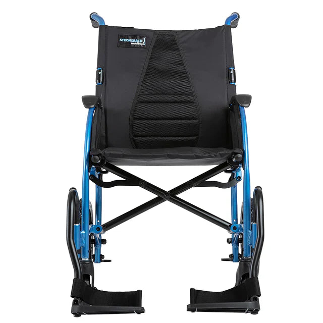 Dark Slate Gray Strongback Excursion 12 Folding Transport Wheelchair