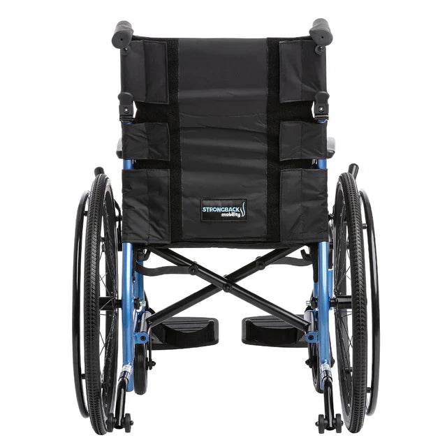 Dark Slate Gray Strongback Excursion 22 Folding Transport Wheelchair