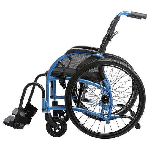 Dark Slate Gray Strongback Excursion 22 Folding Transport Wheelchair