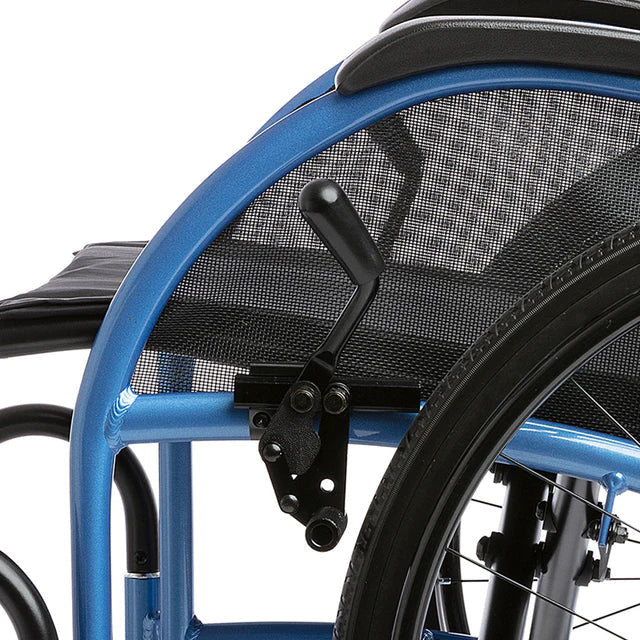 Dark Slate Gray Strongback Excursion 24 Folding Transport Wheelchair